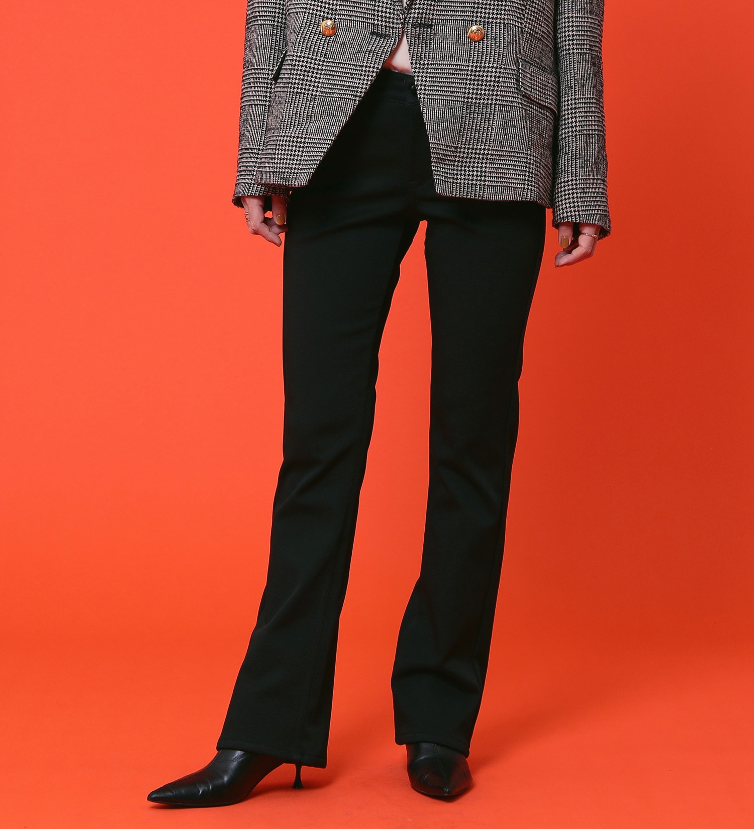 EDWIN(エドウイン)の【予約P】【WEB限定】EDWIN LADIES ハタラクロ BODY FIREブーツカットパンツ【暖】【冬用】|パンツ/パンツ/レディース|ブラック