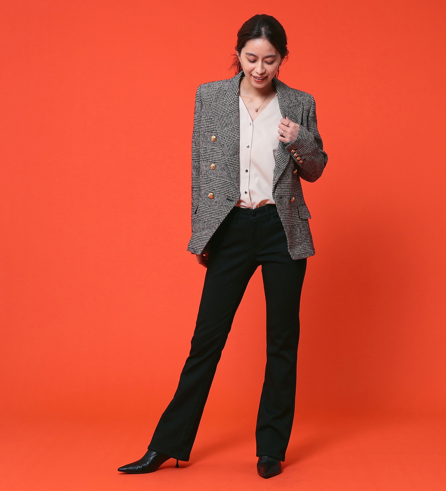 EDWIN(エドウイン)の【予約P】【WEB限定】EDWIN LADIES ハタラクロ BODY FIREブーツカットパンツ【暖】【冬用】|パンツ/パンツ/レディース|ブラック
