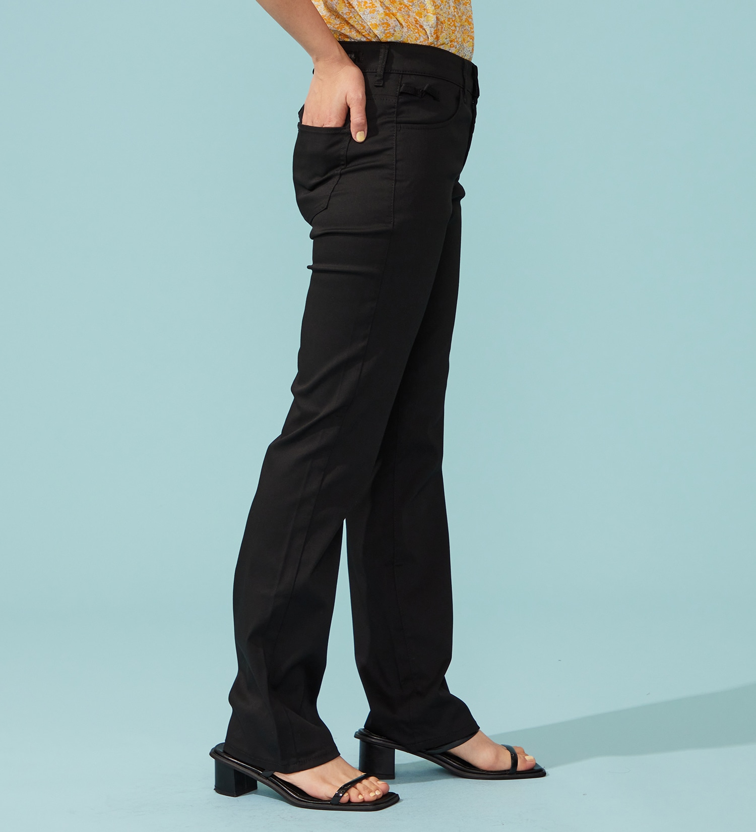 EDWIN(エドウイン)の【予約P】【WEB限定】EDWIN LADIES ハタラクロ COOL 涼しいストレートパンツ【涼】|パンツ/パンツ/レディース|ブラック