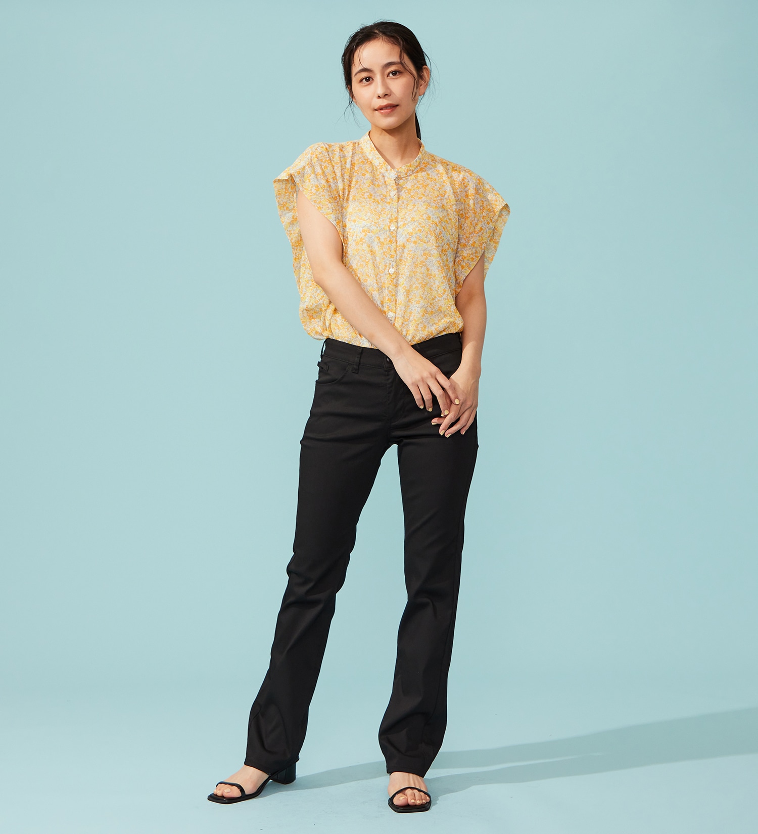 EDWIN(エドウイン)の【予約P】【WEB限定】EDWIN LADIES ハタラクロ COOL 涼しいストレートパンツ【涼】|パンツ/パンツ/レディース|ブラック