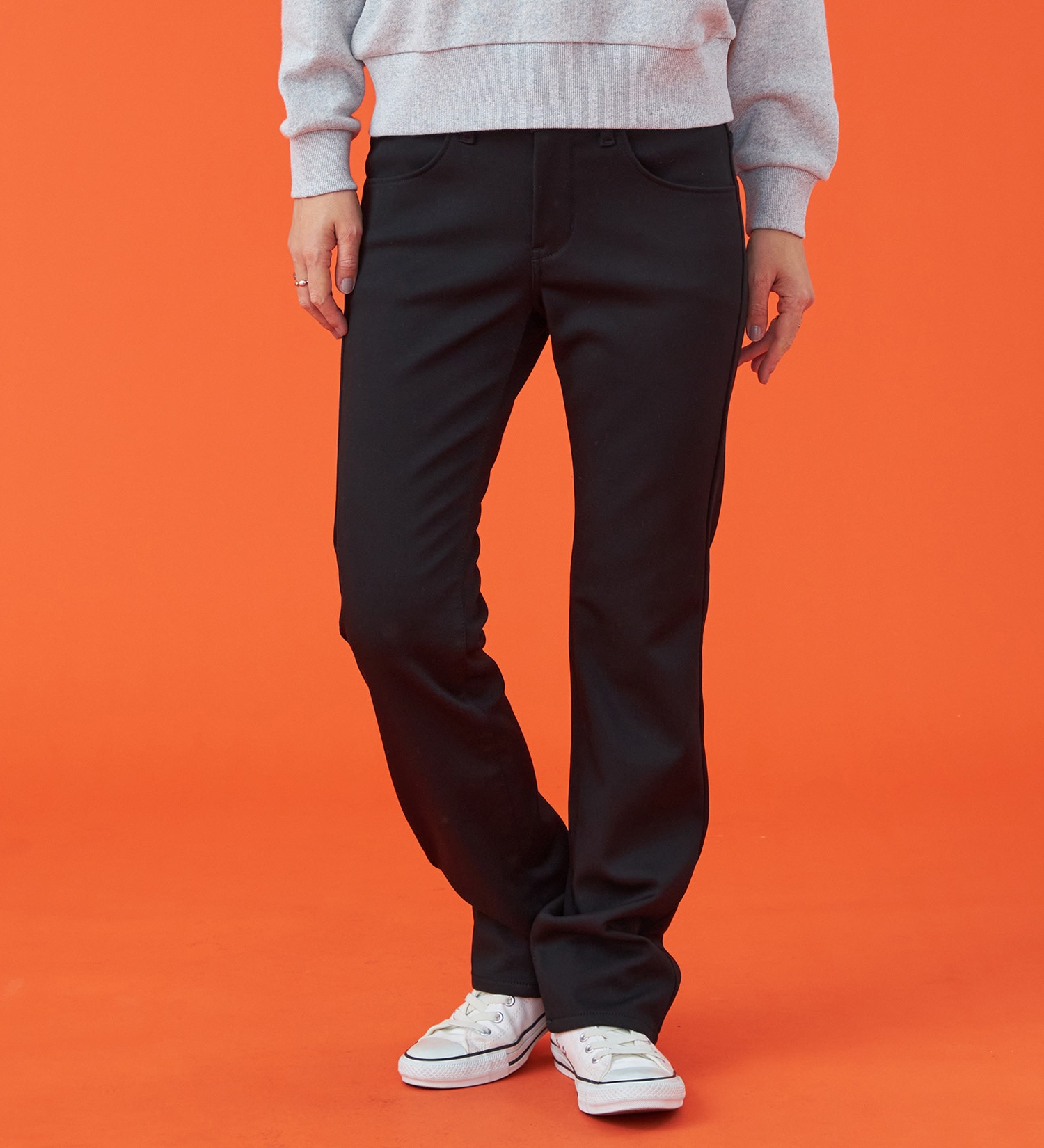 EDWIN(エドウイン)の【予約P】【WEB限定】EDWIN LADIES ハタラクロ BODY FIREストレートパンツ【暖】【冬用】|パンツ/パンツ/レディース|ブラック
