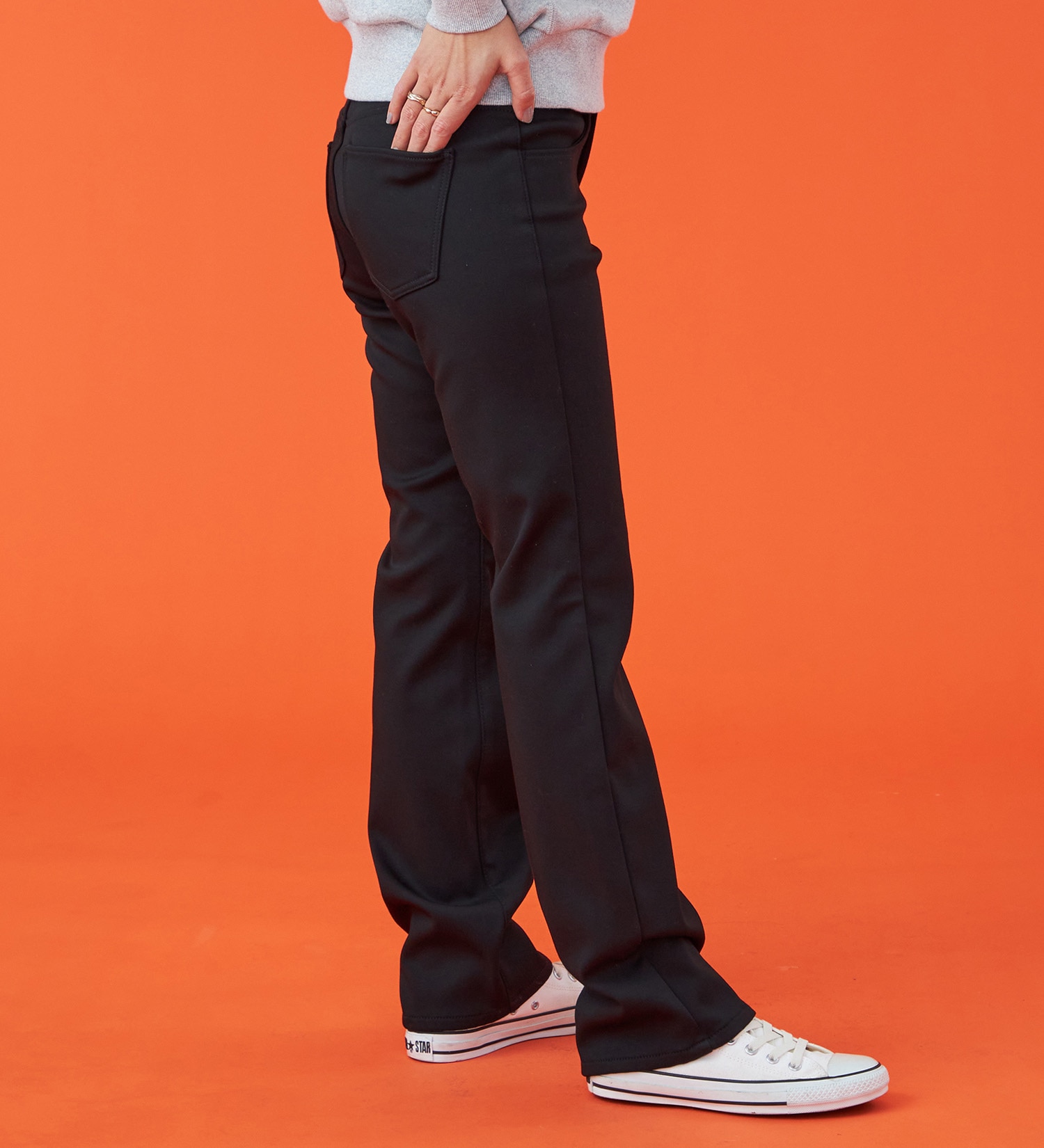 EDWIN(エドウイン)の【予約P】【WEB限定】EDWIN LADIES ハタラクロ BODY FIREストレートパンツ【暖】【冬用】|パンツ/パンツ/レディース|ブラック