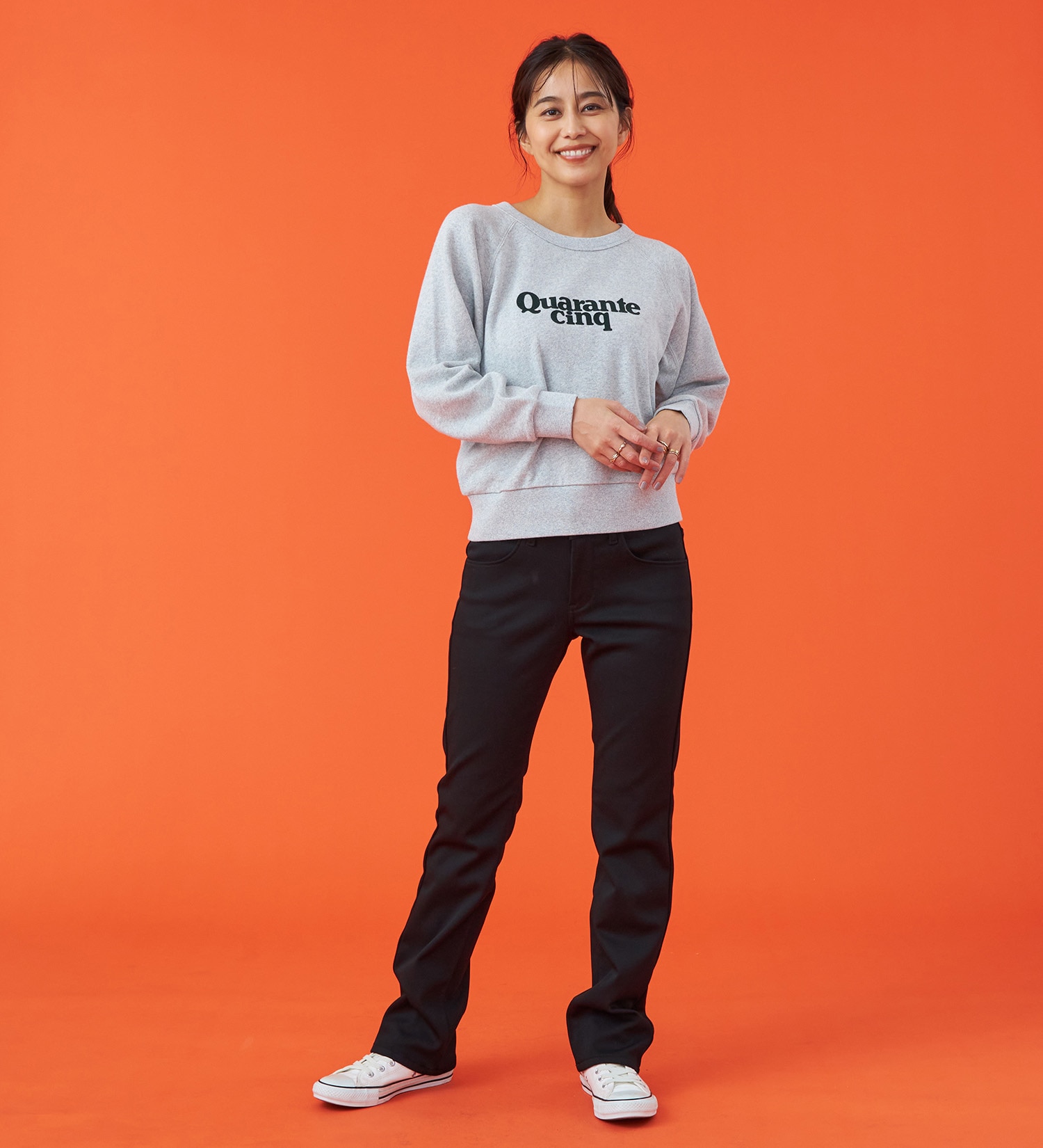 EDWIN(エドウイン)の【予約P】【WEB限定】EDWIN LADIES ハタラクロ BODY FIREストレートパンツ【暖】【冬用】|パンツ/パンツ/レディース|ブラック