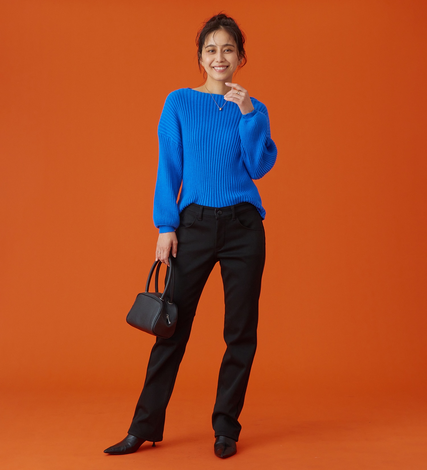 EDWIN(エドウイン)の【予約P】【WEB限定】EDWIN LADIES ハタラクロ BODY FIREストレートパンツ【暖/冬用】|パンツ/パンツ/レディース|ブラック