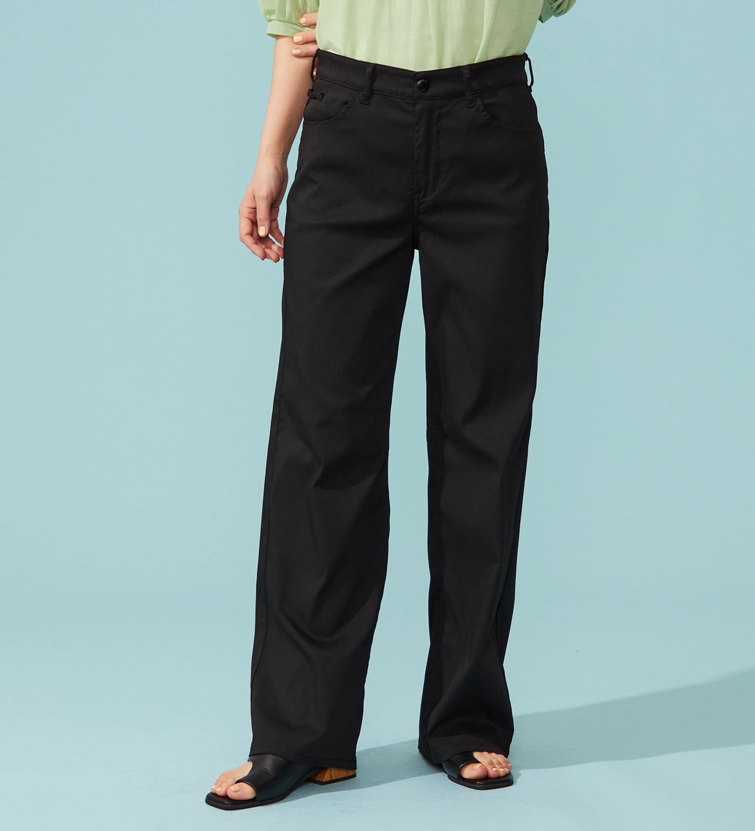 EDWIN(エドウイン)の【予約P】【WEB限定】EDWIN LADIES ハタラクロ COOL 涼しいワイドパンツ【涼】|パンツ/パンツ/レディース|ブラック