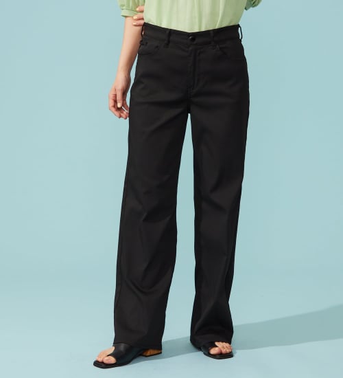 【予約P】【WEB限定】EDWIN LADIES ハタラクロ COOL 涼しいワイドパンツ【涼】