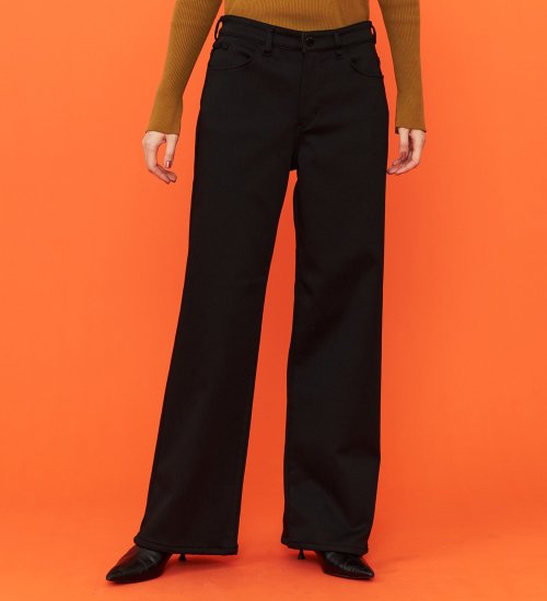 EDWIN(エドウイン)の【予約P】【WEB限定】EDWIN LADIES ハタラクロ BODY FIREワイドパンツ【暖】【冬用】|パンツ/パンツ/レディース|ブラック