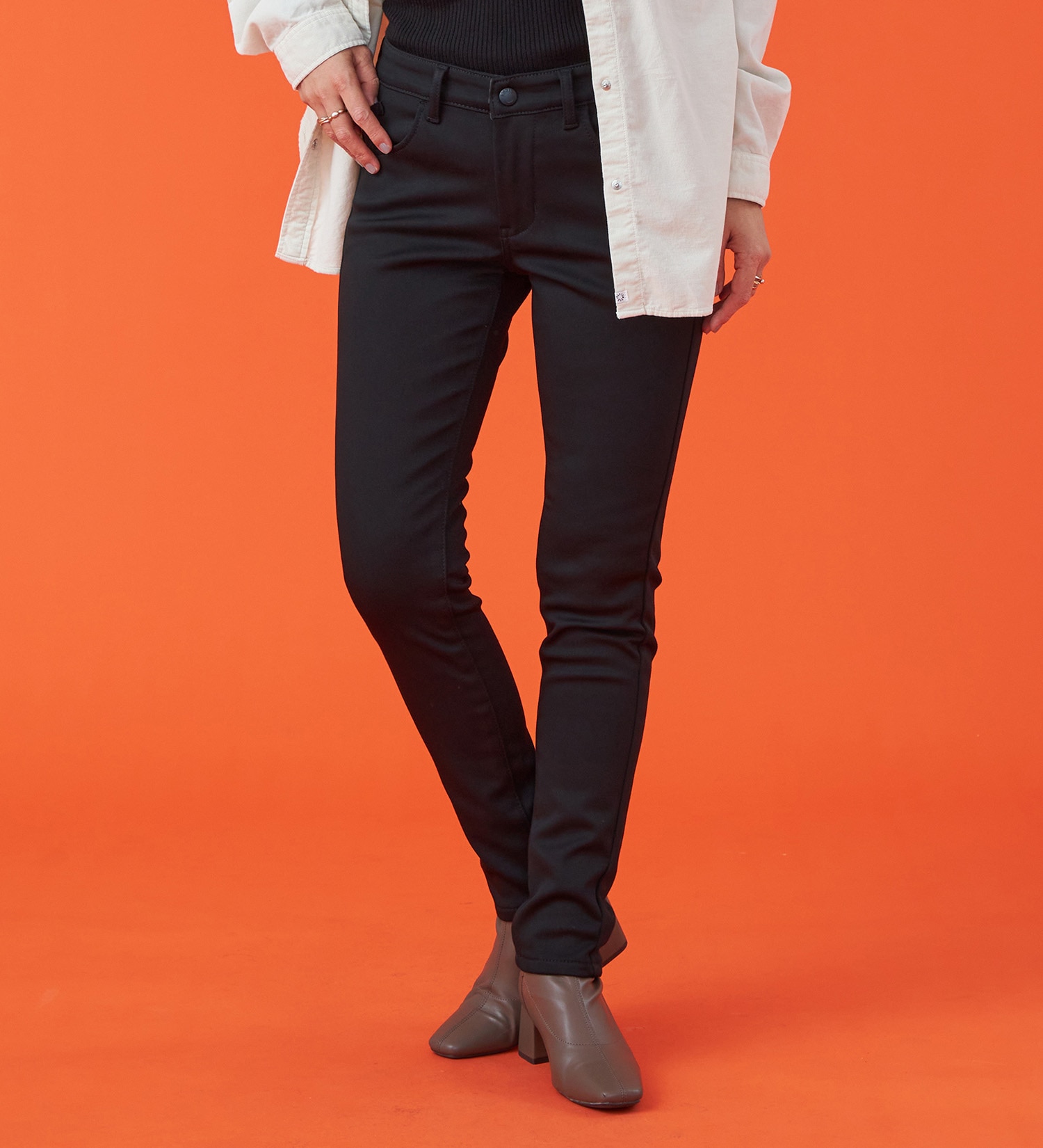 EDWIN(エドウイン)の【予約P】【WEB限定】EDWIN LADIES ハタラクロ BODY FIREスキニーパンツ【暖】【冬用】|パンツ/パンツ/レディース|ブラック