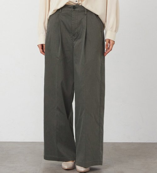 EDWIN(エドウイン)の【WEB・直営店舗限定】EDWIN LADIES キレカジ　ワイドスラックスパンツ【洗える・防シワ】|パンツ/スラックス/レディース|ブラウン