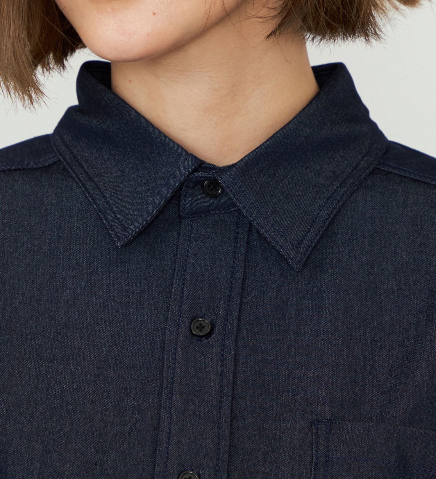 EDWIN(エドウイン)の【WEB・直営店舗限定】EDWIN LADIES ビッグフィットデニムシャツ|トップス/シャツ/ブラウス/レディース|インディゴブルー