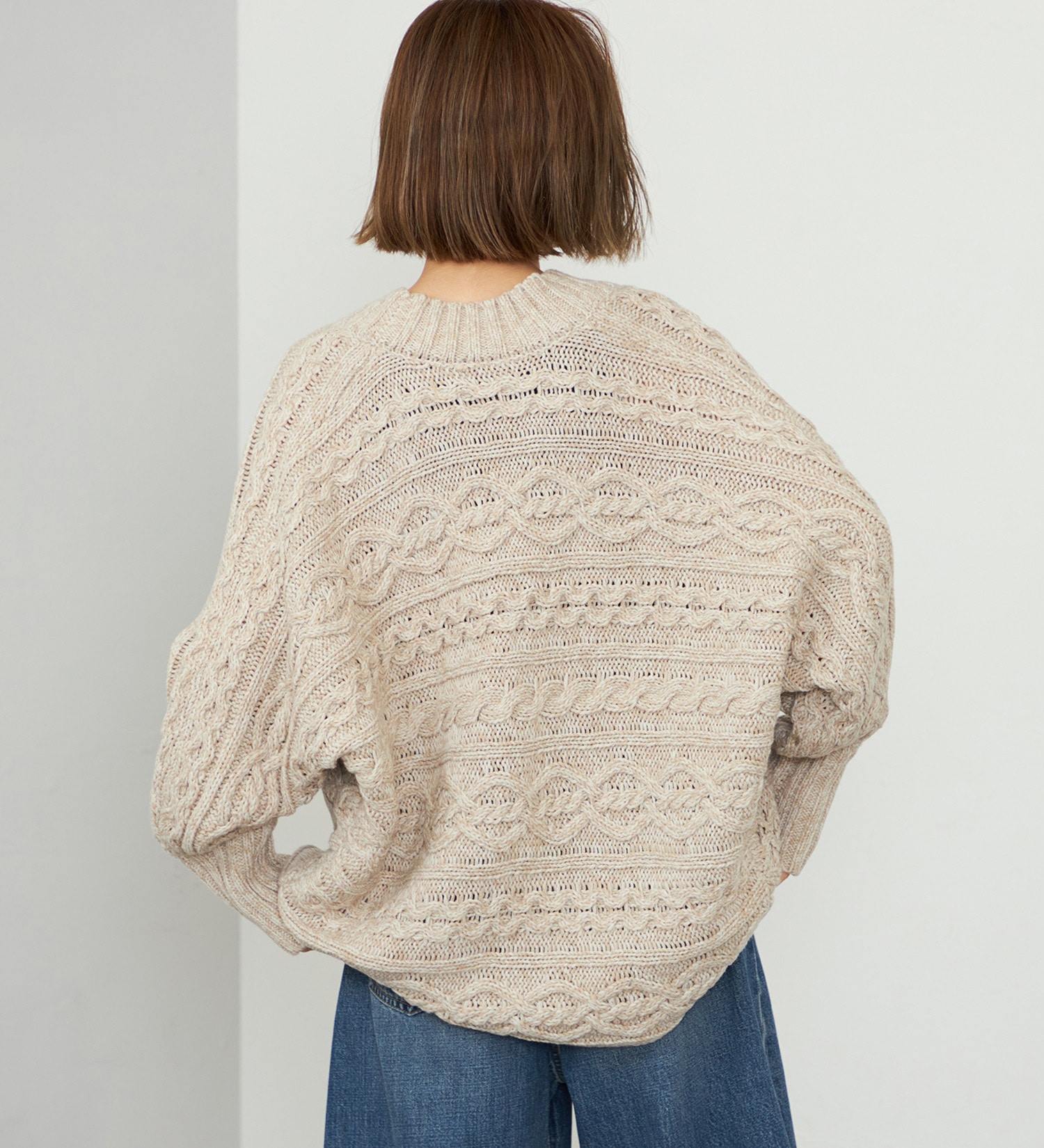 EDWIN(エドウイン)の【WEB・直営店舗限定】EDWIN LADIES ニットカーディガン|トップス/ニット/セーター/レディース|ベージュ