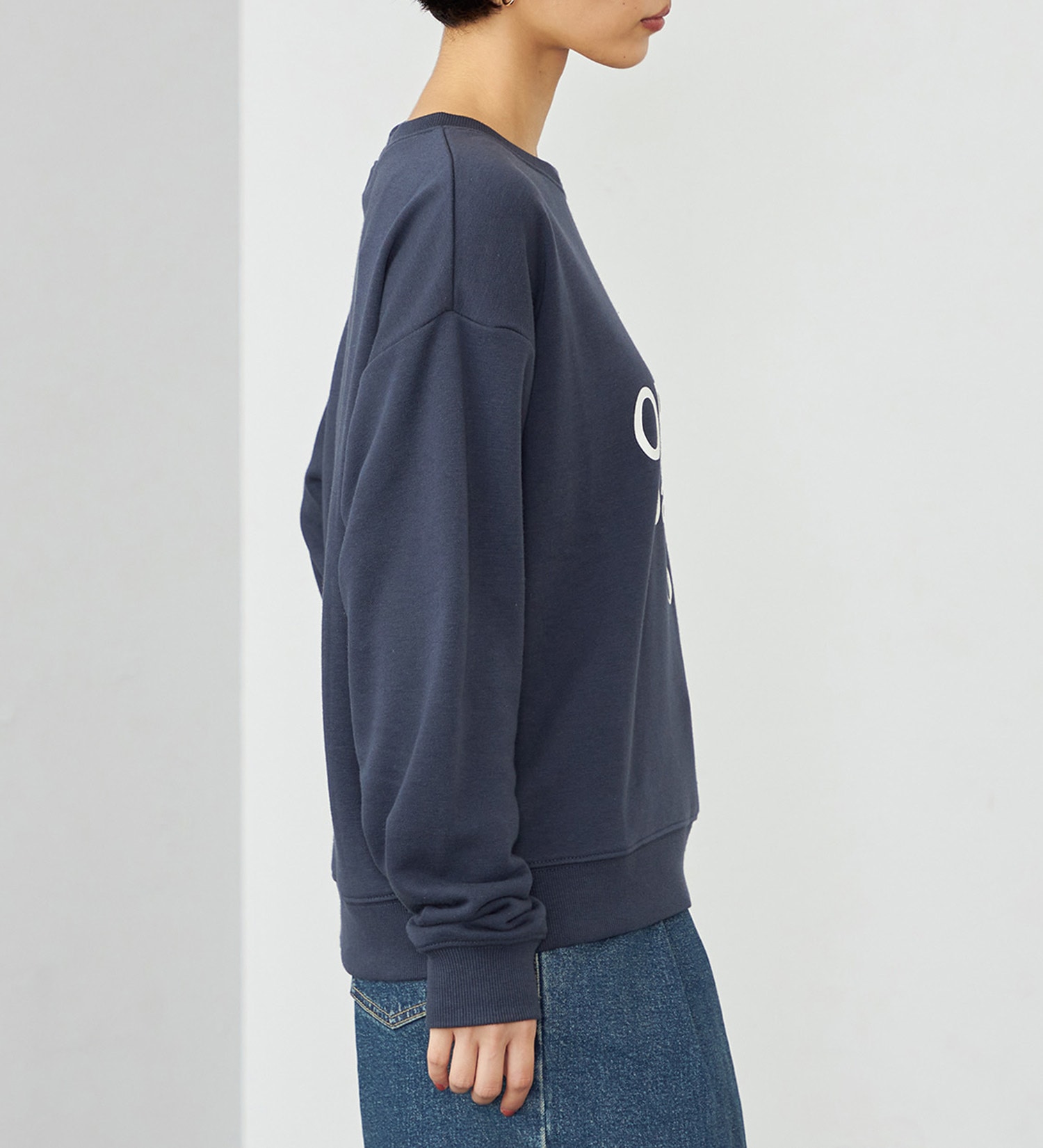 EDWIN(エドウイン)の【WEB・直営店舗限定】EDWIN LADIES クルーネックスウェット|トップス/スウェット/レディース|ネイビー