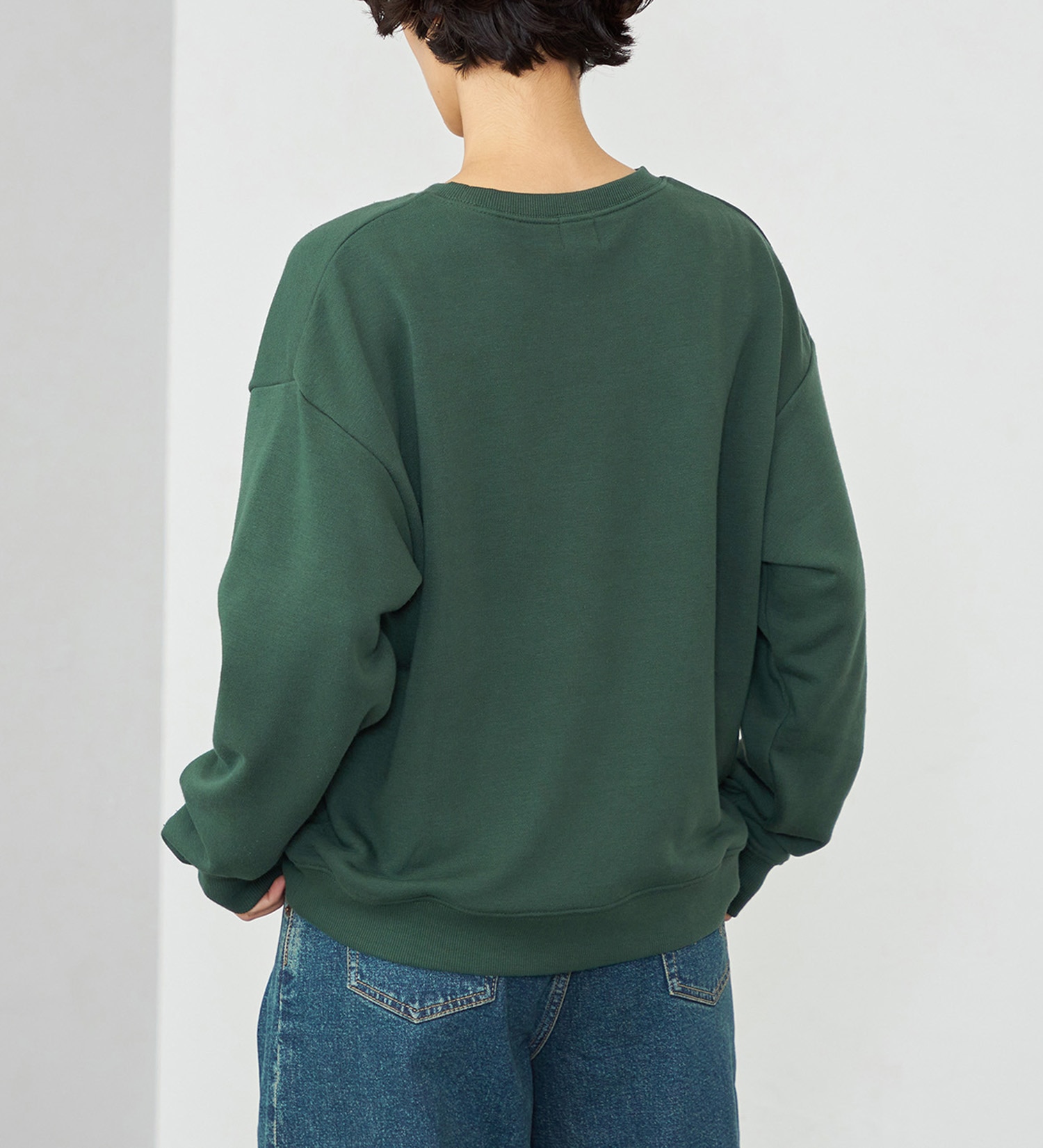 EDWIN(エドウイン)の【WEB・直営店舗限定】EDWIN LADIES クルーネックスウェット|トップス/スウェット/レディース|グリーン