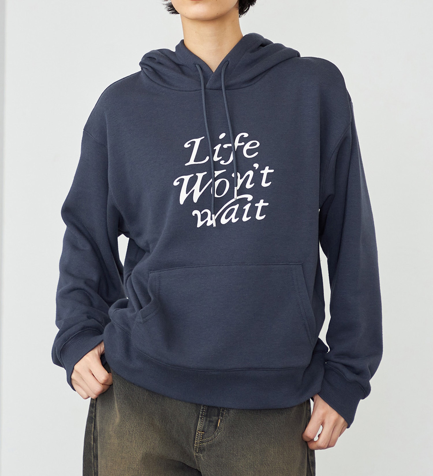 EDWIN(エドウイン)の【WEB・直営店舗限定】EDWIN LADIES フーディースウェット/パーカー|トップス/パーカー/レディース|ネイビー