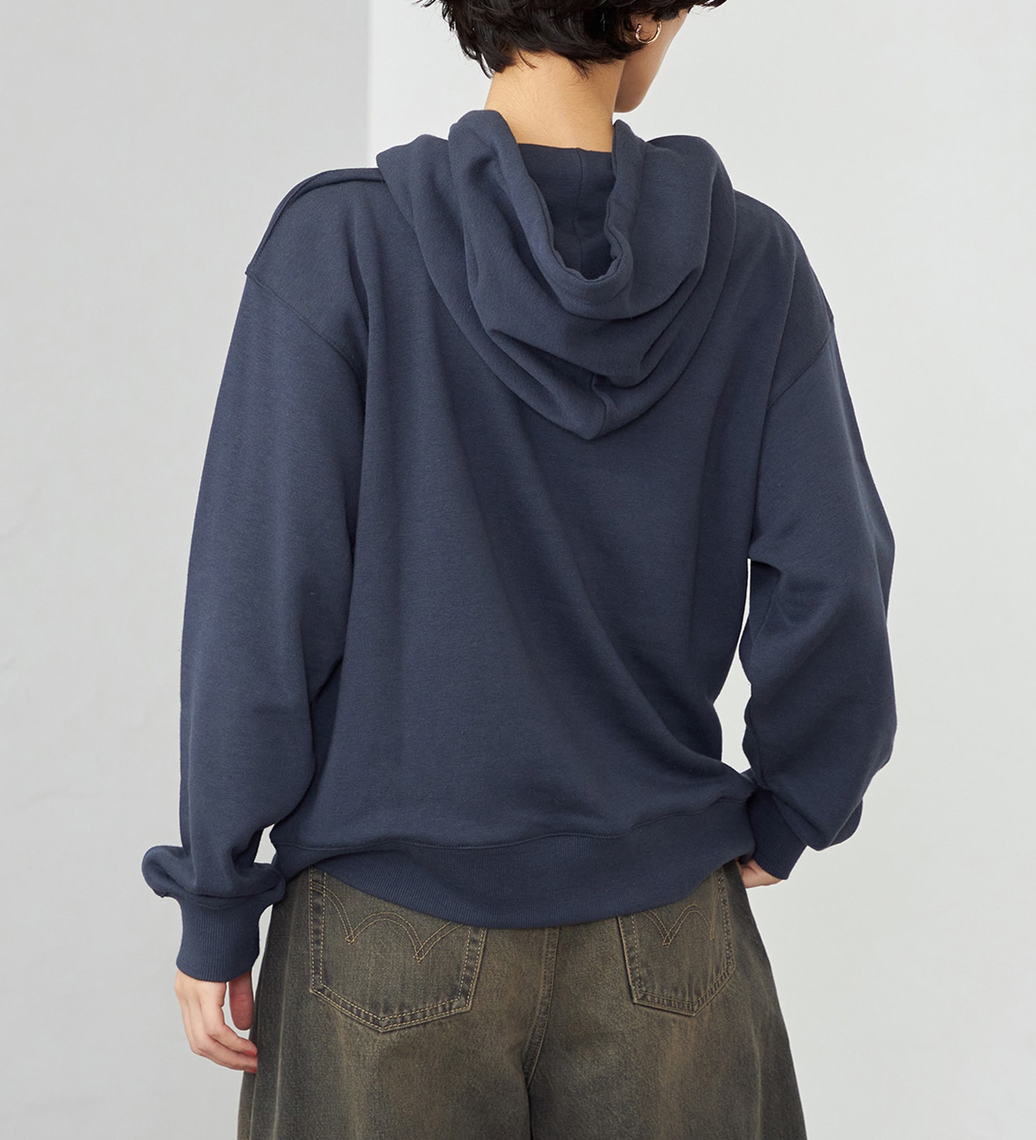 EDWIN(エドウイン)の【WEB・直営店舗限定】EDWIN LADIES フーディースウェット/パーカー|トップス/パーカー/レディース|ネイビー