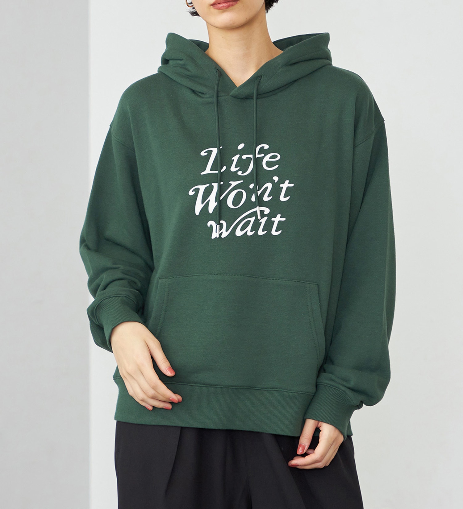 EDWIN(エドウイン)の【WEB・直営店舗限定】EDWIN LADIES フーディースウェット/パーカー|トップス/パーカー/レディース|グリーン