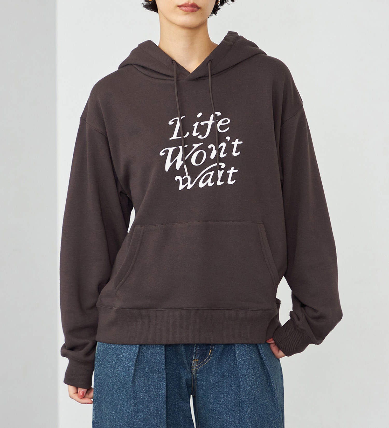 EDWIN(エドウイン)の【WEB・直営店舗限定】EDWIN LADIES フーディースウェット/パーカー|トップス/パーカー/レディース|ブラウン