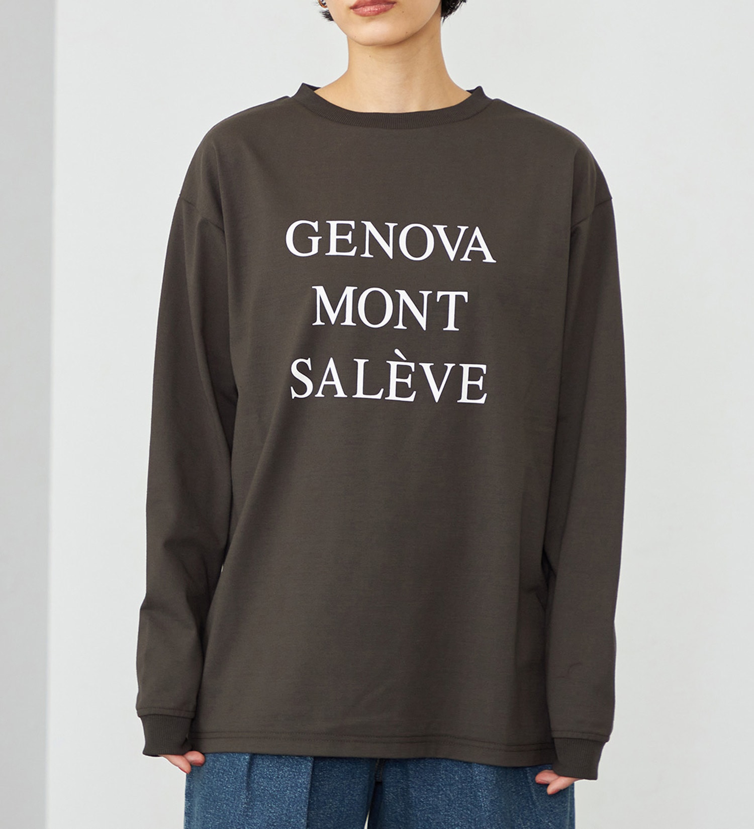 EDWIN(エドウイン)の【WEB・直営店舗限定】EDWIN LADIES オーバーサイズロンT/長袖|トップス/Tシャツ/カットソー/レディース|ブラック