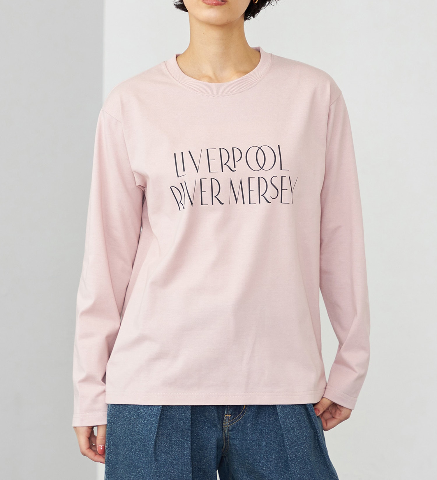 EDWIN(エドウイン)の【WEB・直営店舗限定】EDWIN LADIES レギュラーフィットロンT/長袖|トップス/Tシャツ/カットソー/レディース|ライトピンク