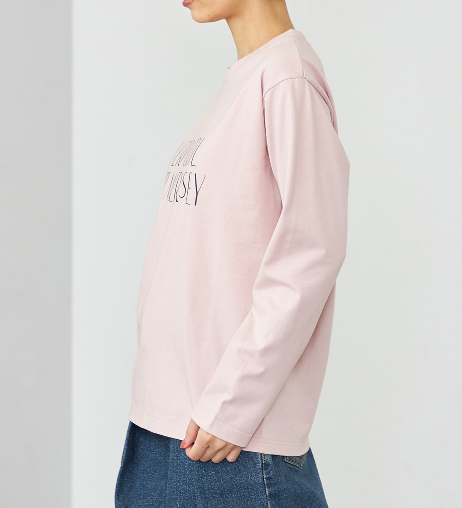 EDWIN(エドウイン)の【WEB・直営店舗限定】EDWIN LADIES レギュラーフィットロンT/長袖|トップス/Tシャツ/カットソー/レディース|ライトピンク