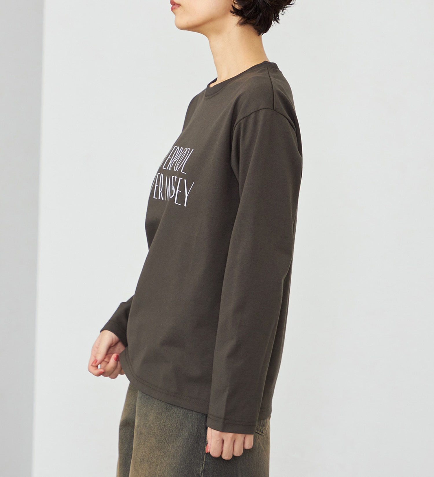 EDWIN(エドウイン)の【WEB・直営店舗限定】EDWIN LADIES レギュラーフィットロンT/長袖|トップス/Tシャツ/カットソー/レディース|ブラック