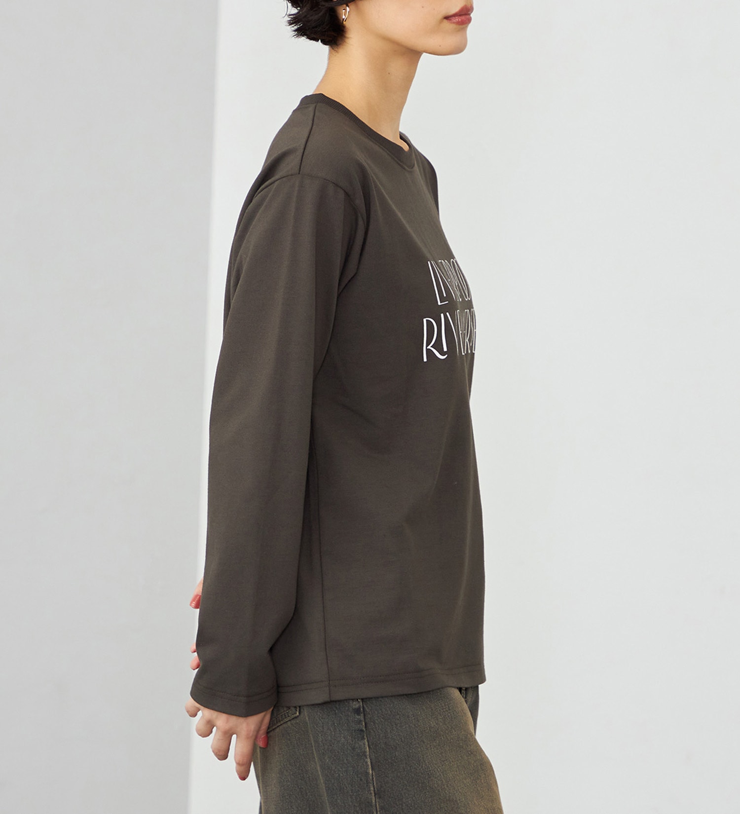 EDWIN(エドウイン)の【WEB・直営店舗限定】EDWIN LADIES レギュラーフィットロンT/長袖|トップス/Tシャツ/カットソー/レディース|ブラック