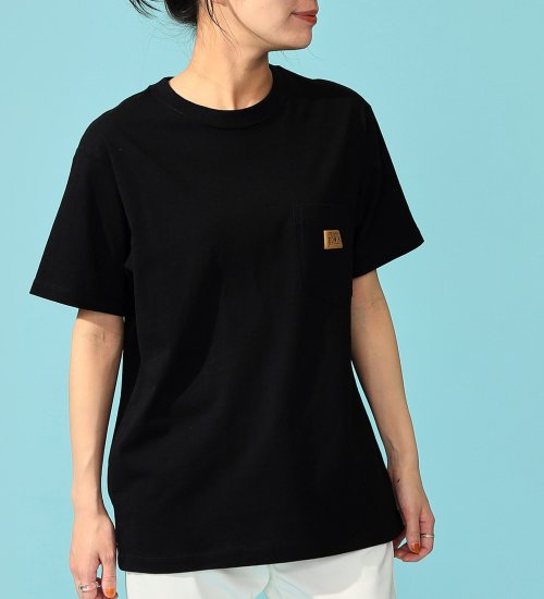 EDWIN(エドウイン)のEDWIN LADIES 半袖ポケットTシャツ|トップス/Tシャツ/カットソー/レディース|ブラック