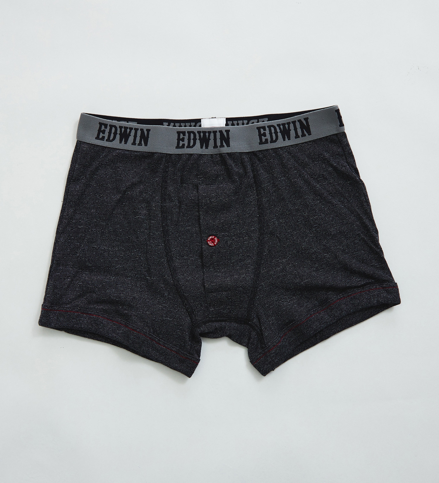EDWIN(エドウイン)のEDWIN デニム調 ボタン付き 前開き ボクサーブリーフ|ファッション雑貨/アンダーウェア/メンズ|ブラック