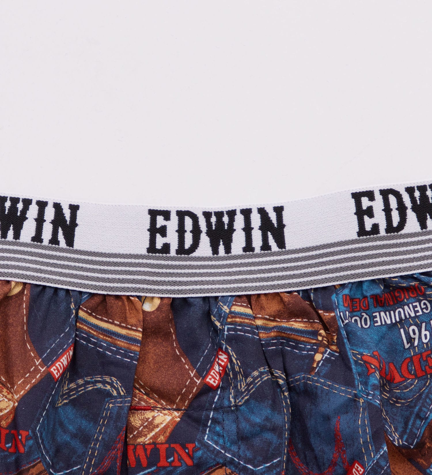 EDWIN(エドウイン)の前開き プリントトランクス|ファッション雑貨/アンダーウェア/メンズ|ネイビー