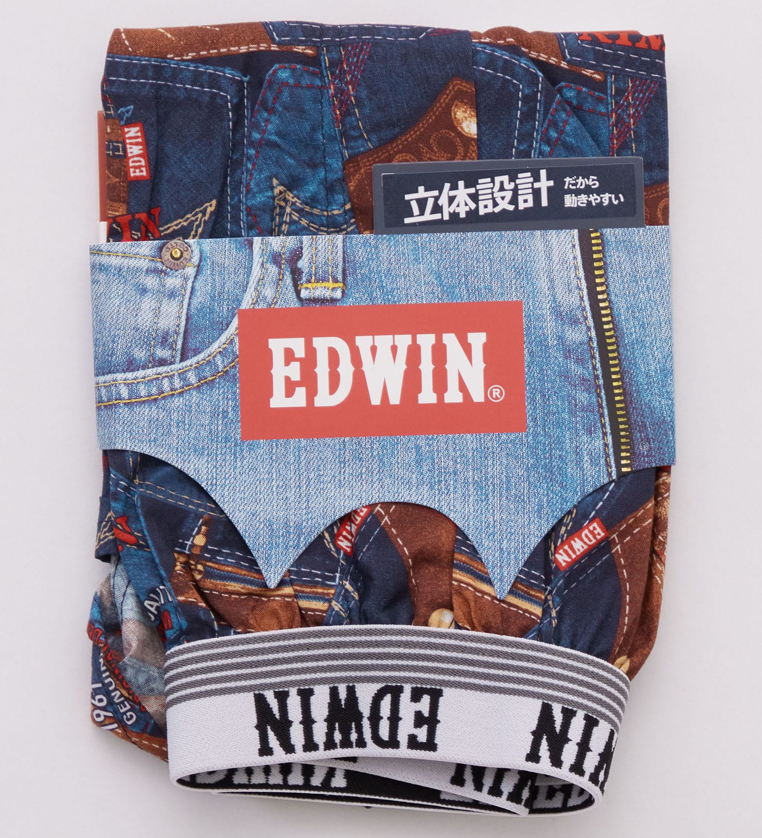 EDWIN(エドウイン)の前開き プリントトランクス|ファッション雑貨/アンダーウェア/メンズ|ネイビー