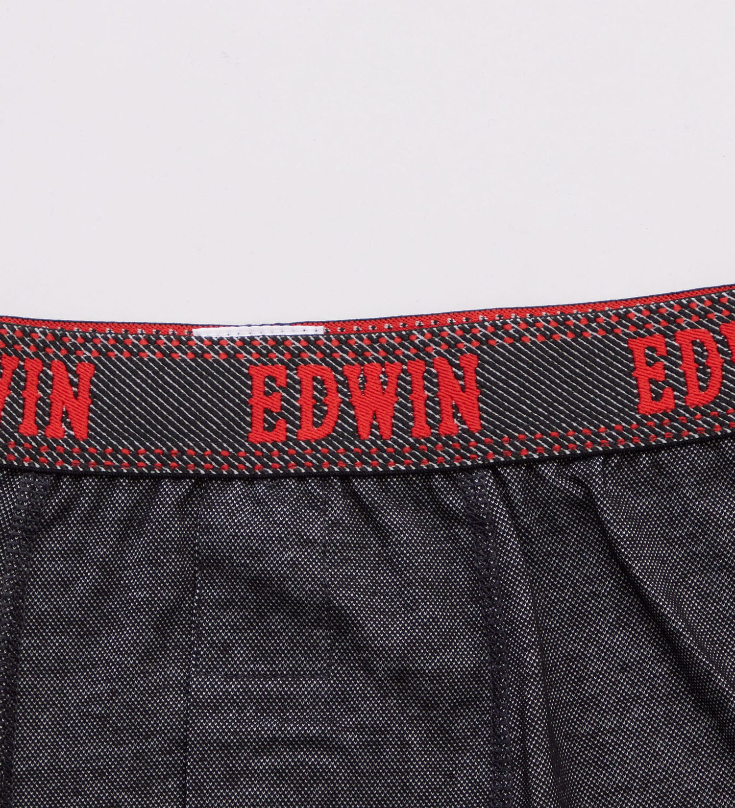 EDWIN(エドウイン)の前開き デニム調ニットトランクス|ファッション雑貨/アンダーウェア/メンズ|ブラック