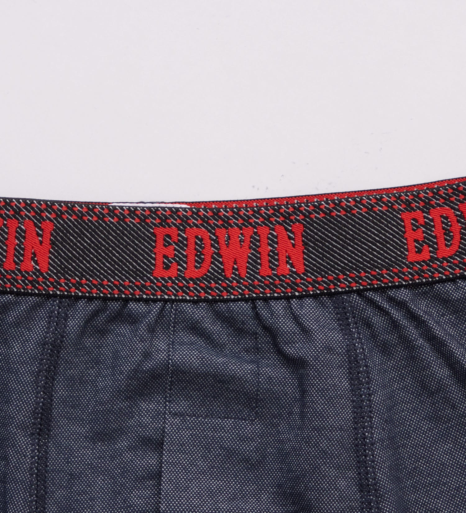 EDWIN(エドウイン)の前開き デニム調ニットトランクス|ファッション雑貨/アンダーウェア/メンズ|ブルー
