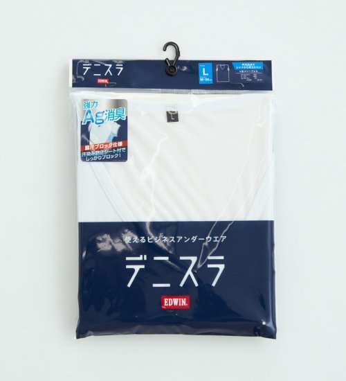 EDWIN(エドウイン)の【おまとめ割対象】デニスラ インナー Tシャツ ノースリーブ 速乾 消臭|トップス/その他トップス/メンズ|ホワイト