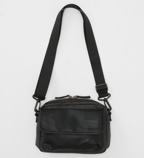 EDWIN(エドウイン)のフラップ ミニショルダーバッグ 0411517|バッグ/ショルダーバッグ/メンズ|ブラック