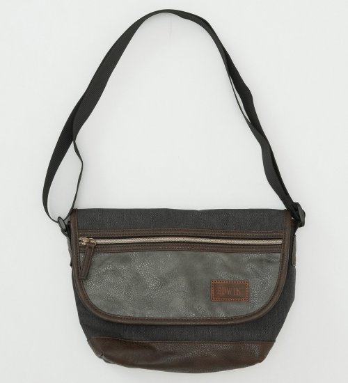 EDWIN(エドウイン)のフラップ ショルダーバッグ 0411518|バッグ/ショルダーバッグ/メンズ|グレー