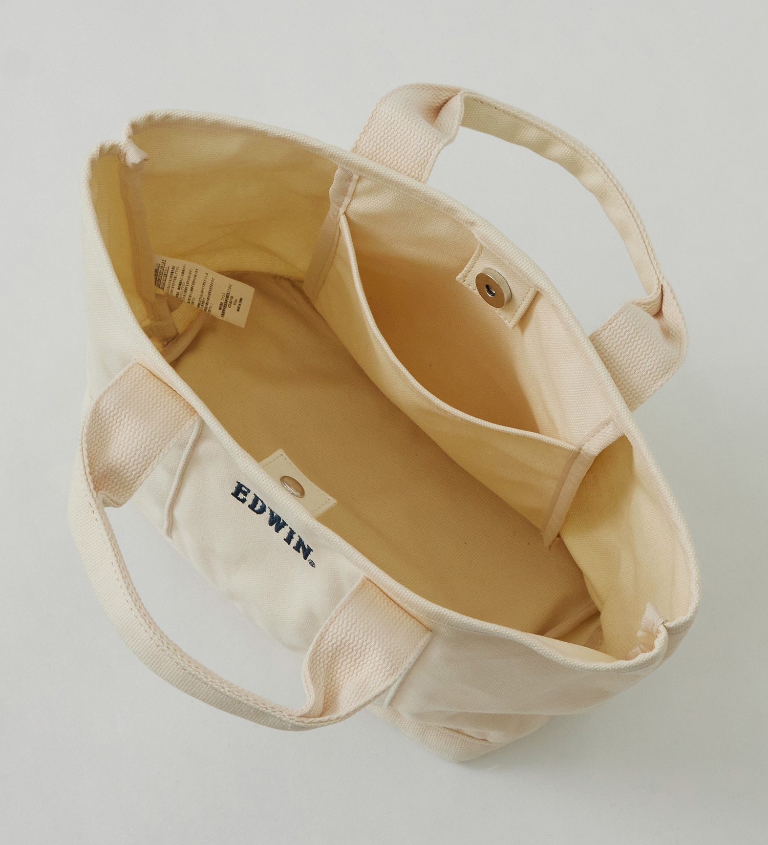 EDWIN(エドウイン)のキャンバス ミニトートバック 0411533|バッグ/トートバッグ/メンズ|ホワイト