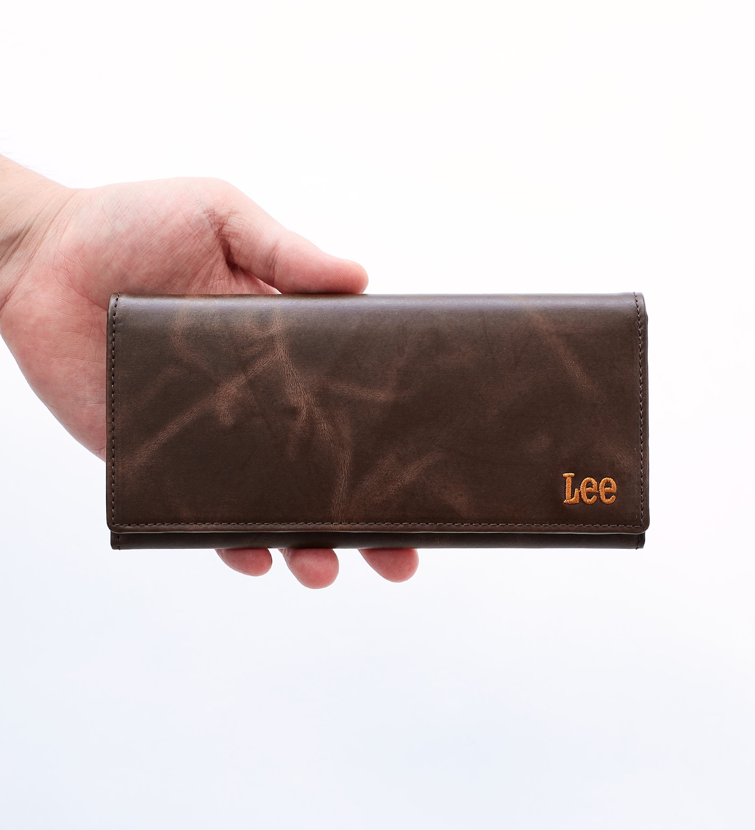 Lee(リー)のLee レザー　ロングウォレット|ファッション雑貨/財布/小物/メンズ|ダークブラウン