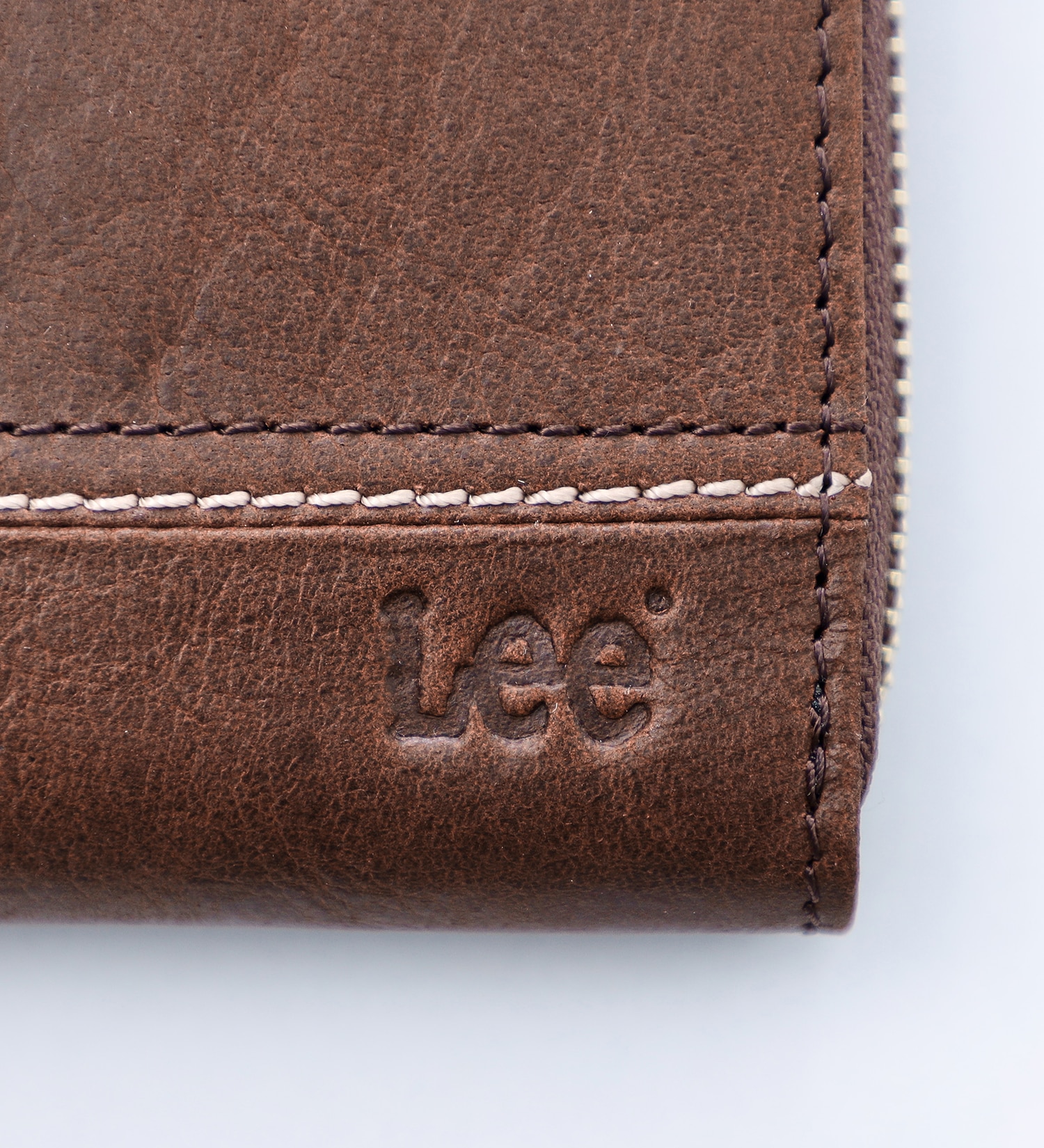 Lee(リー)のLee レザー　ラウンドジップロングウォレット|ファッション雑貨/財布/小物/メンズ|ダークブラウン