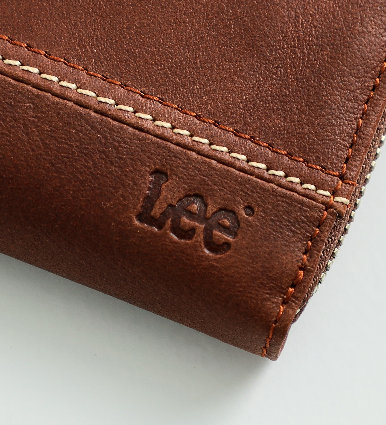 Lee(リー)のLee レザー　ラウンドジップロングウォレット|ファッション雑貨/財布/小物/メンズ|ブラウン