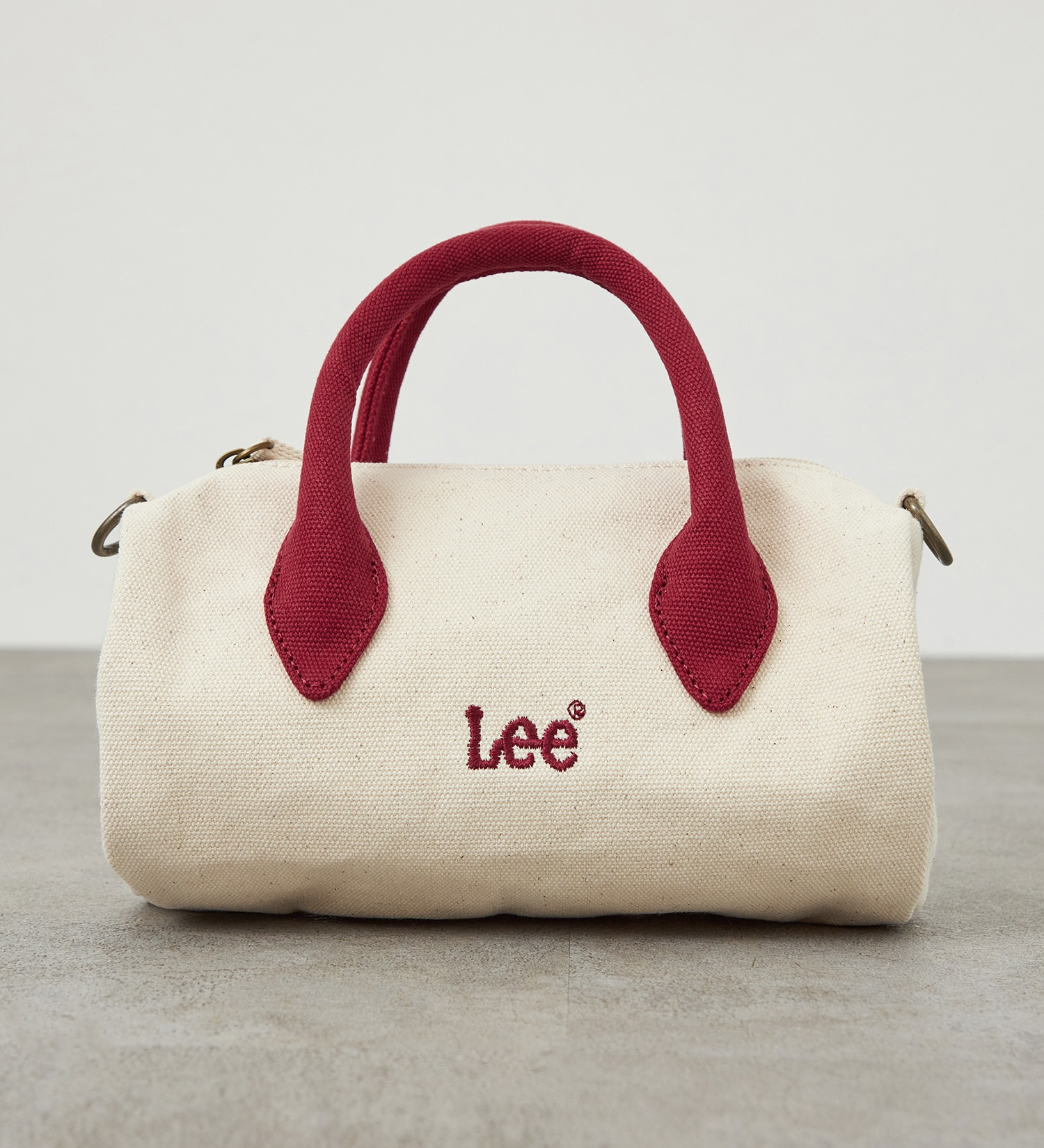 Lee(リー)のLee ミニボストンバッグ|バッグ/トートバッグ/レディース|ホワイトxレッド