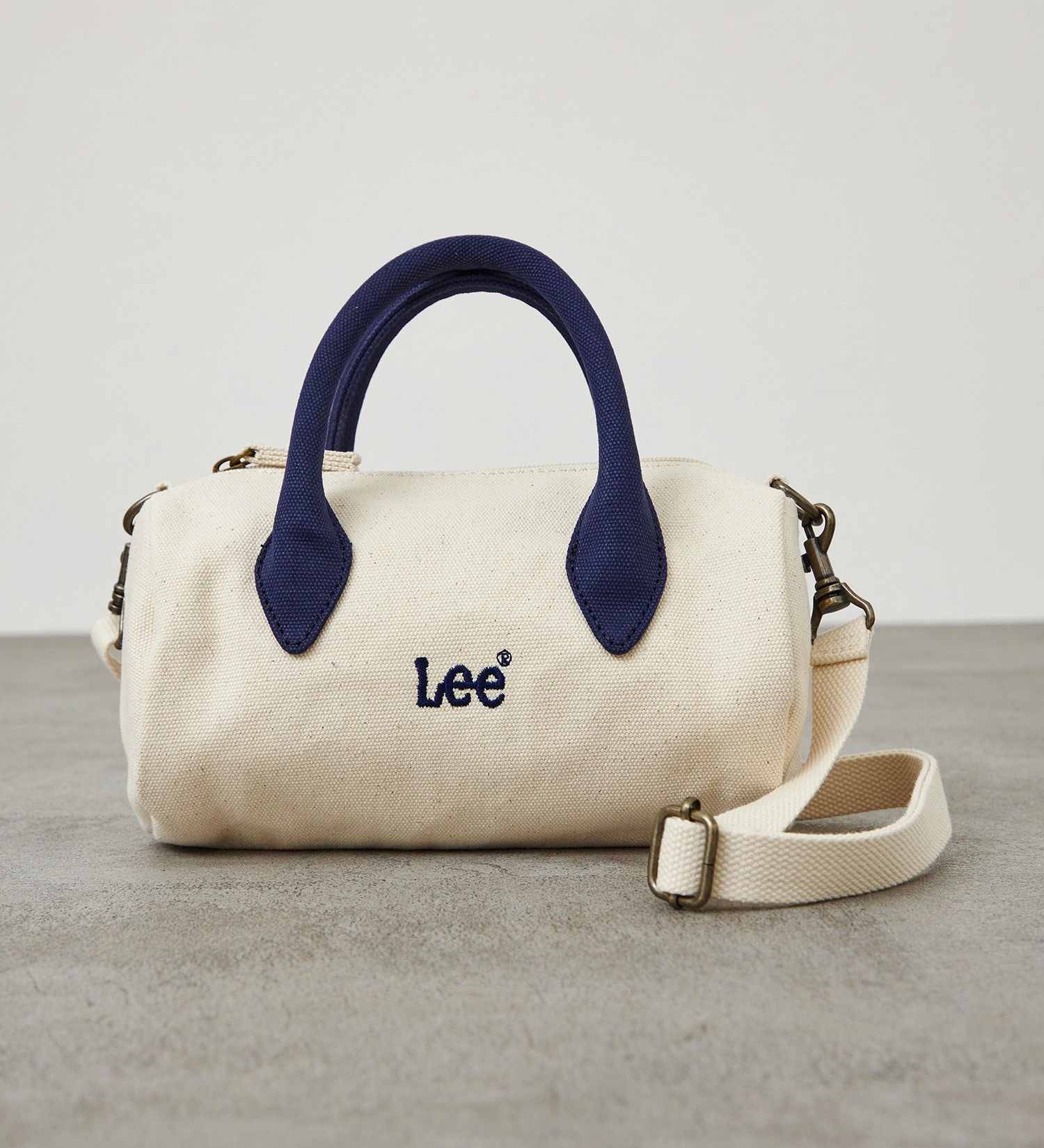 Lee(リー)のLee ミニボストンバッグ|バッグ/トートバッグ/レディース|ホワイトxブルー