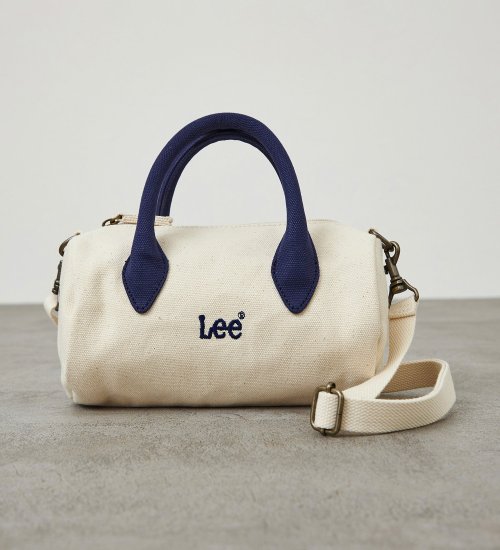 Lee(リー)のLee ミニボストンバッグ|バッグ/トートバッグ/レディース|ホワイトxブルー