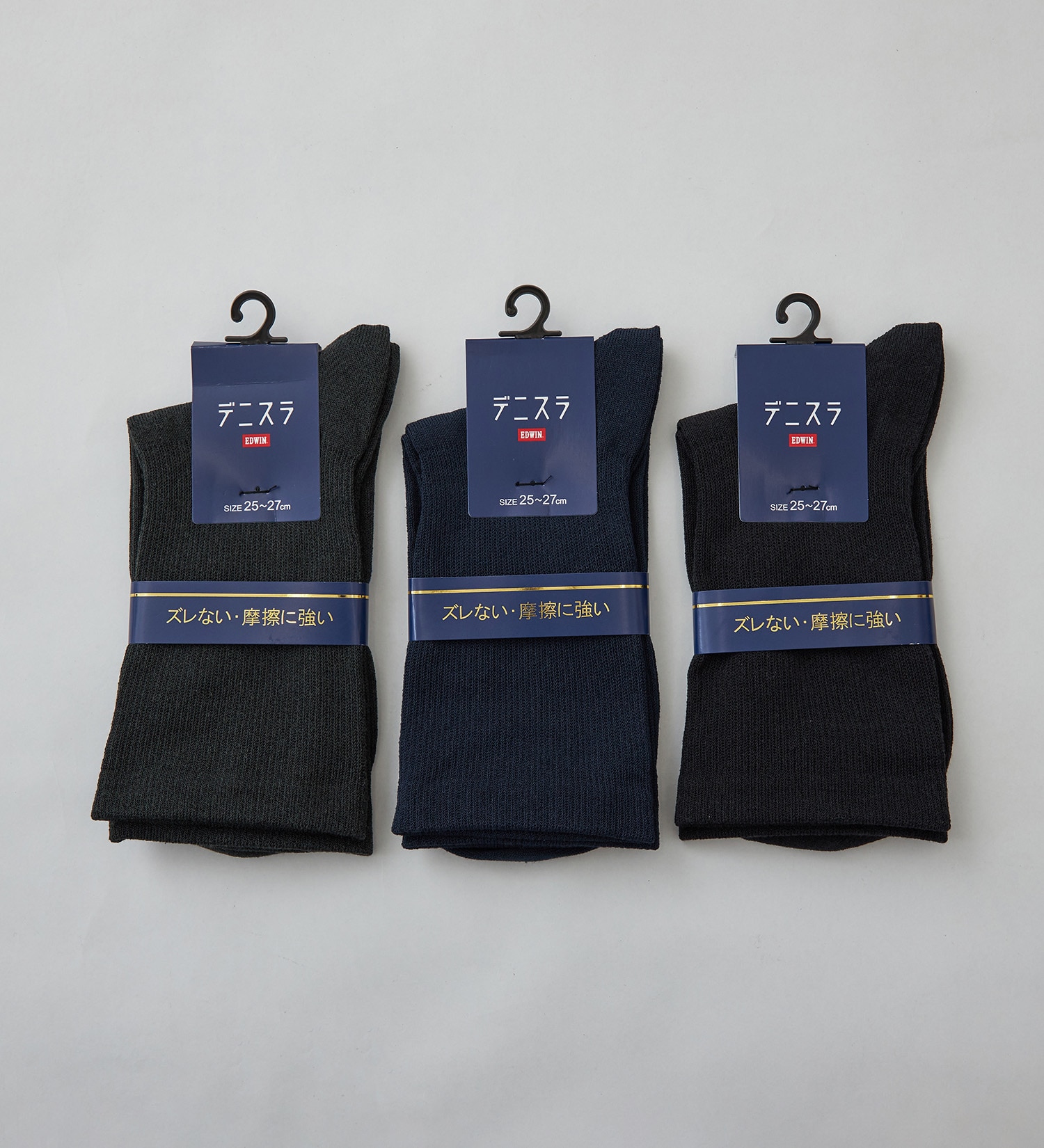 EDWIN(エドウイン)のデニスラ ソックス 靴下 無地|ファッション雑貨/靴下/メンズ|チャコールグレー