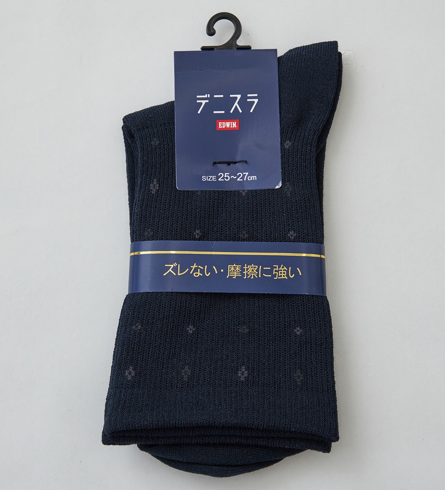EDWIN(エドウイン)のデニスラ ソックス 靴下 ドット柄|ファッション雑貨/靴下/メンズ|ネイビー