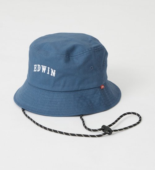 EDWIN(エドウイン)のヘリンボーンツイル バケットハット 25ED-SHH-1|帽子/ハット/メンズ|ネイビー