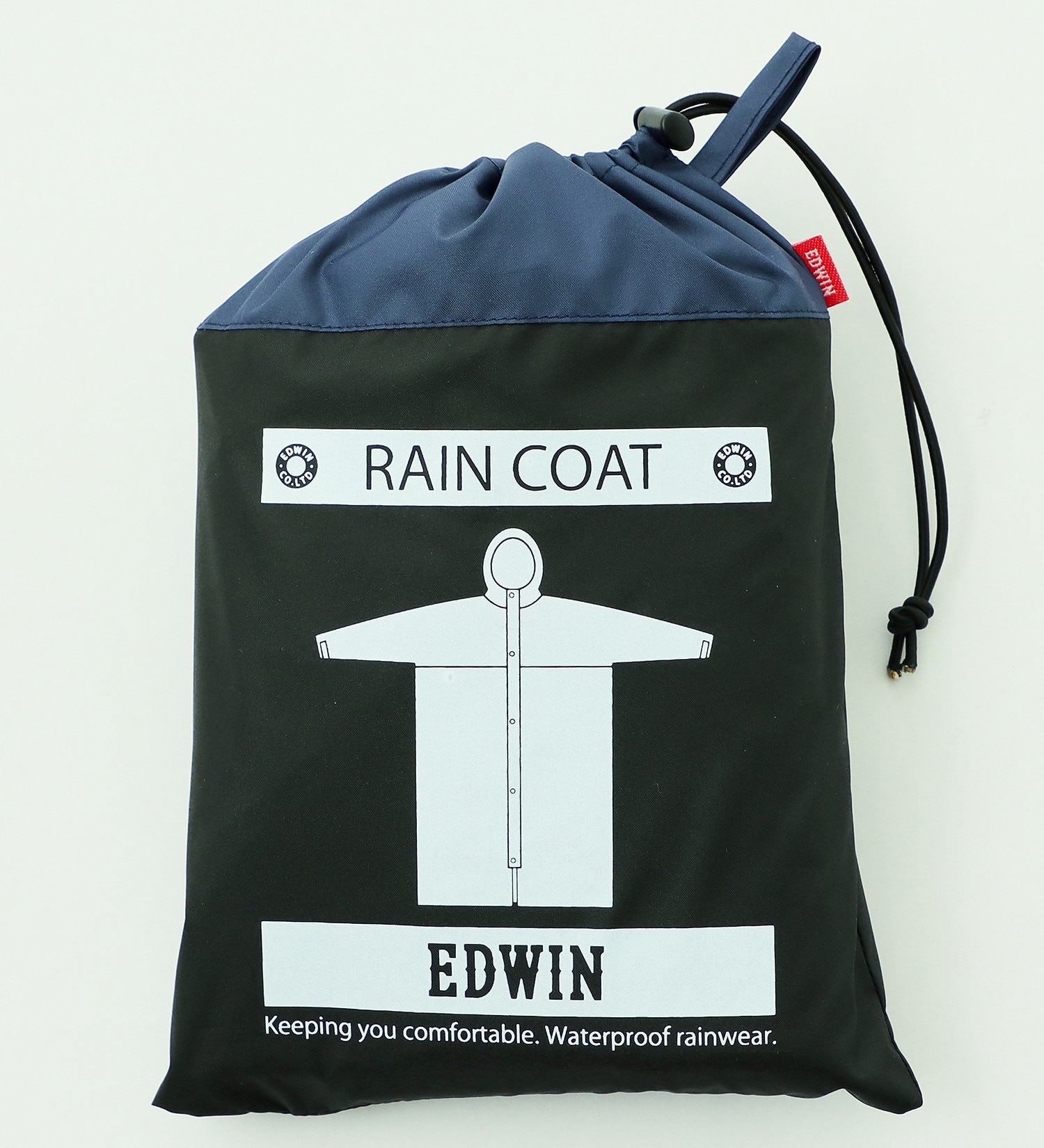 EDWIN(エドウイン)のEDWIN レインロングコート|ファッション雑貨/レインウェア/ポンチョ/メンズ|ブラック