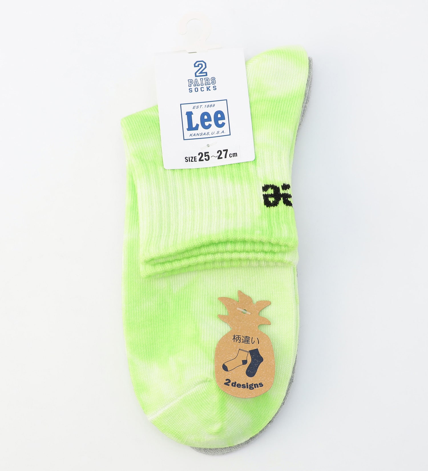 Lee(リー)のLee メンズソックス 2足組 タイダイ|ファッション雑貨/靴下/メンズ|その他1