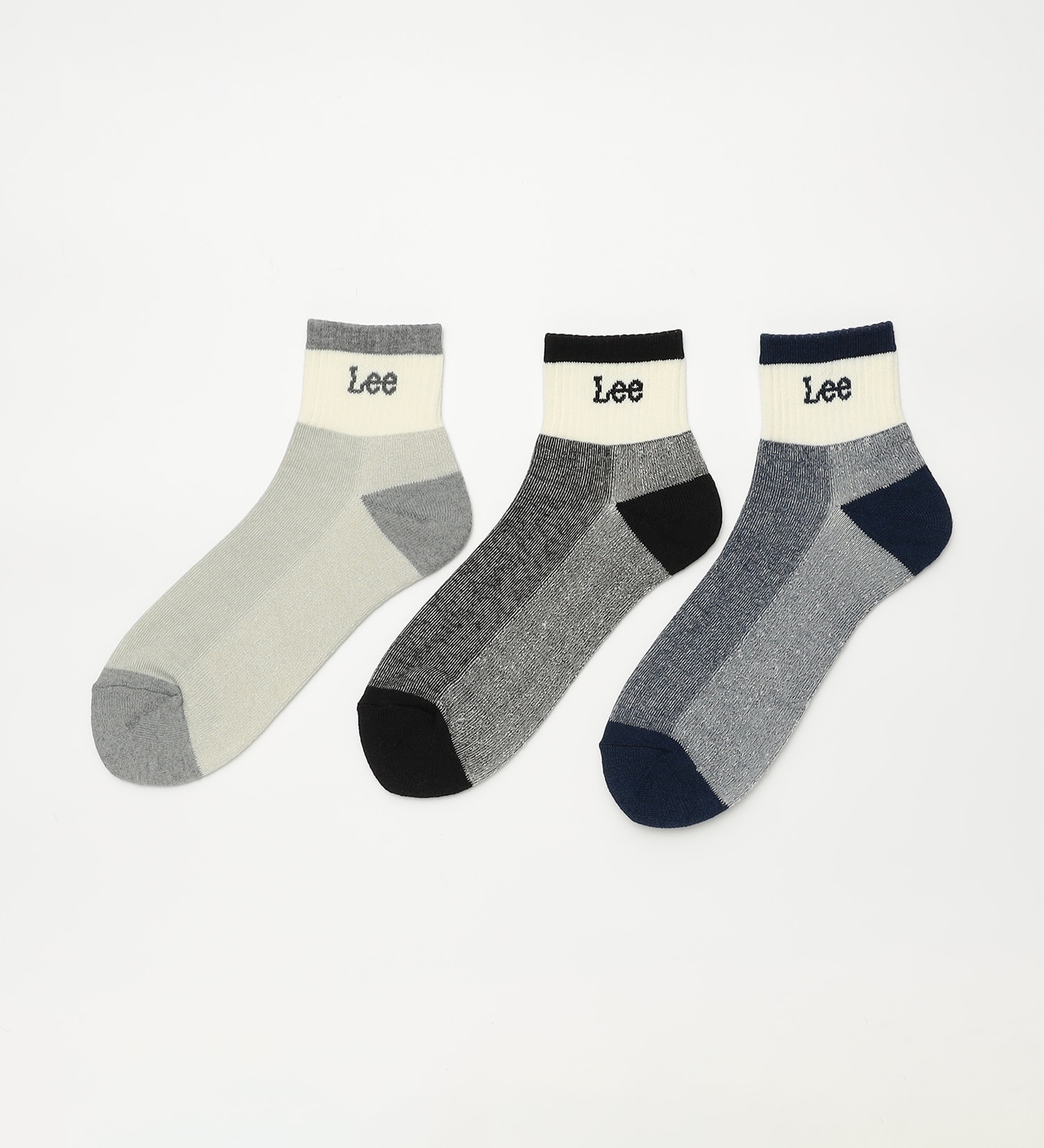 Lee(リー)のLeeメンズ3P底パイル ショートソックス|ファッション雑貨/靴下/メンズ|その他