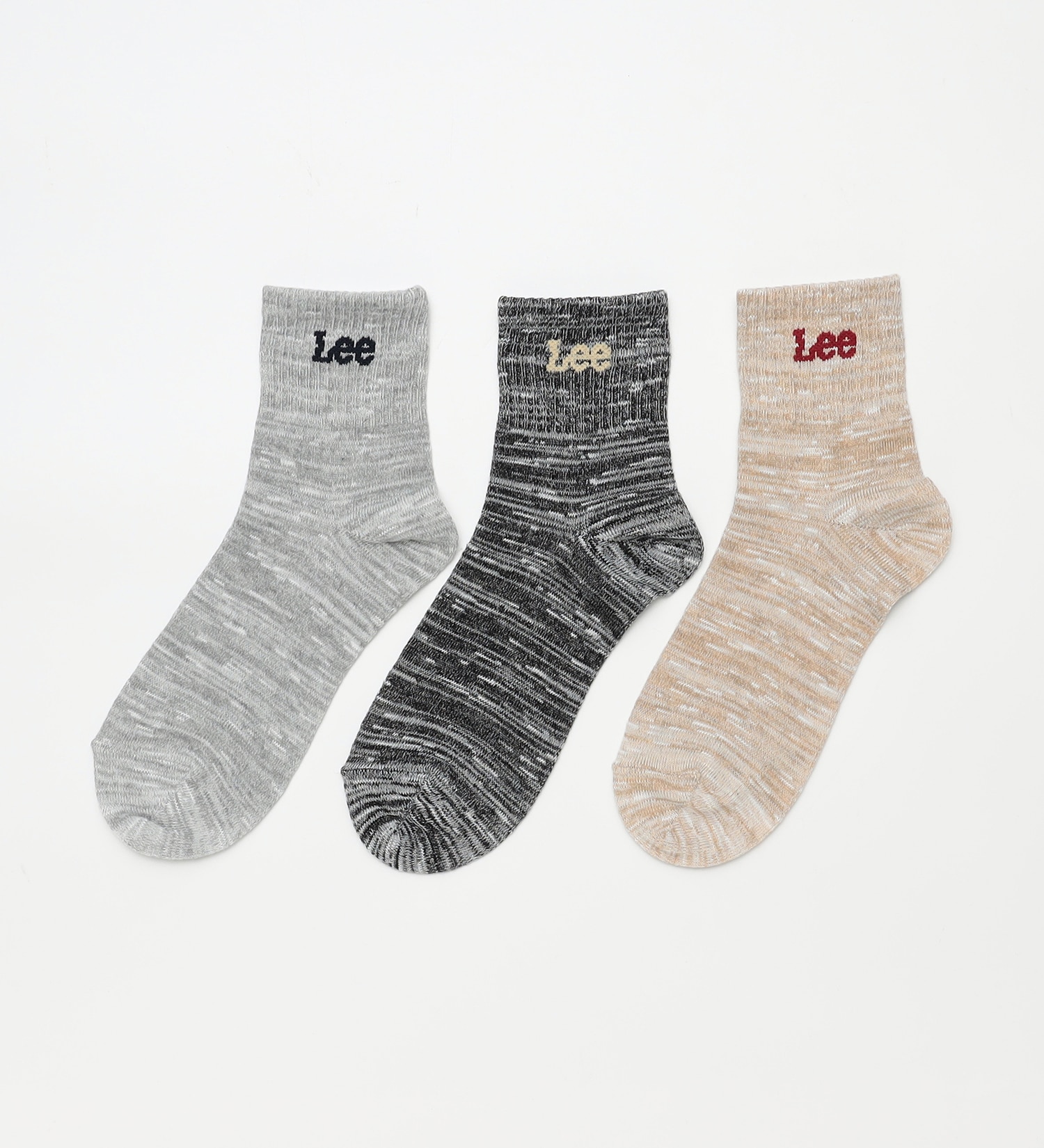 Lee(リー)のLeeレディース3P スラブMIXショートソックス|ファッション雑貨/靴下/レディース|その他