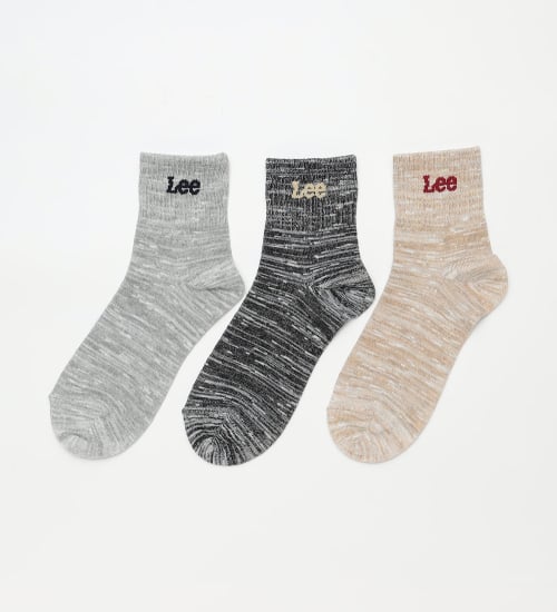 Lee(リー)のLeeレディース3P スラブMIXショートソックス|ファッション雑貨/靴下/レディース|その他